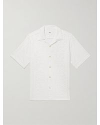 NN07 - Julio 5392 Convertible-collar Broderie Anglaise Cotton-voile Shirt - Lyst