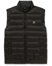 Belstaff - Circuit Logo-Appliquéd Padded Shell Down Gilet - Lyst