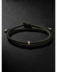 Tabayer - Oera 18-karat Gold And Silk Bracelet - Lyst