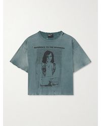 Enfants Riches Deprimes - Reverend Printed Distressed Cotton-Jersey T-Shirt - Lyst