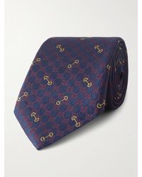 Gucci - 7Cm Logo-Embroidered Silk-Jacquard Tie - Lyst