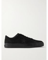 Converse - One Star Pro Leather-trimmed Suede Sneakers - Lyst