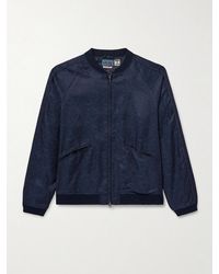 Blue Blue Japan - Satin-Jacquard Bomber Jacket - Lyst