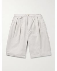 Beams Plus - Weit geschnittene Shorts aus Baumwoll-Twill mit Falten - Lyst