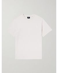 A.P.C. - Logo-embroidered Cotton-jersey T-shirt - Lyst