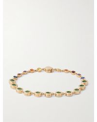 Luis Morais - Armband mit mehreren Steinen und Details aus 14 Karat Gold - Lyst