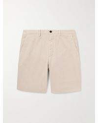 MR P. - Straight-Leg Garment-Dyed Cotton-Blend Twill Bermuda Shorts - Lyst