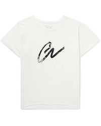 Greg Lauren - Logo-print Cotton-jersey T-shirt - Lyst
