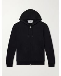 Brunello Cucinelli - Cotton-Blend Jersey Zip-Up Hoodie - Lyst