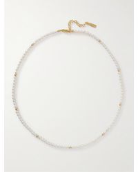 Eliou - Louis Gold-plated Freshwater Pearl Necklace - Lyst