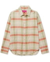 The Elder Statesman - Checked Cashmere And Wool-Blend Shirt - Lyst