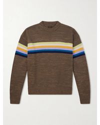 Kapital - Peckish Striped Cotton And Wool-Blend Sweater - Lyst