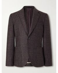 Paul Smith - Prince Of Wales Checked Wool-Blend Blazer - Lyst