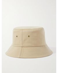 Burberry - Reversible Logo-embroidered Cotton-twill Bucket Hat - Lyst
