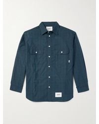 WTAPS - Logo-appliquéd Checked Cotton-broadcloth Shirt - Lyst