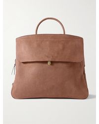 Bleu De Chauffe - Zoom Full-Grain Nubuck Weekend Bag - Lyst