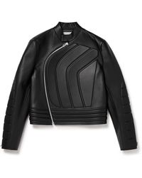 Bottega Veneta Padded Leather Biker Jacket - Black
