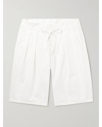 Monitaly - Straight-leg Cotton Shorts - Lyst