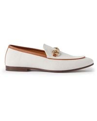 Gucci - Joardaan Horsebit Leather-trimmed Coated-canvas Loafers - Lyst