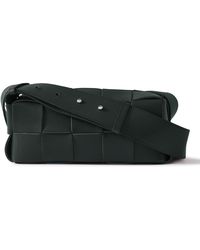 Bottega Veneta - Brick Cassette Small Intrecciato Leather Messenger Bag - Lyst