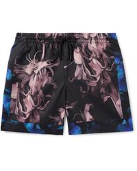Dries Van Noten - Straight-Leg Mid-Length Printed Swim Shorts - Lyst