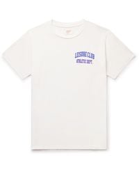 Pasadena Leisure Club - Athletic Dept. Logo-print Garment-dyed Cotton-jersey T-shirt - Lyst