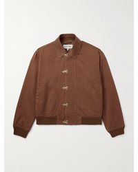 Loewe - Logo-Appliquéd Cotton-Twill Jacket - Lyst