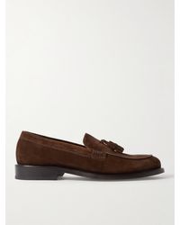 MR P. - Tasseled Regenerated Suede By Evolo® Loafers - Lyst