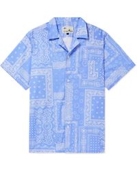 Bather - Camp-collar Bandana-print Cotton Shirt - Lyst