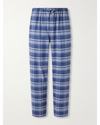 Derek Rose - Kelburn Straight-Leg Checked Brushed Cotton-Flannel Pyjama Trousers - Lyst