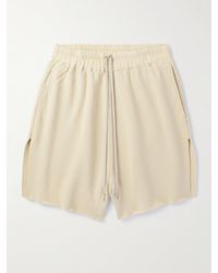 Rick Owens - Shorts aus Baumwoll-Jersey mit Kordelzugbund in Stückfärbung - Lyst