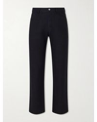 MR P. - Edward Straight-Leg Linen And Cotton-Blend Trousers - Lyst
