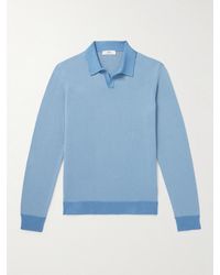 MR P. - Johnny Birdseye Cotton Polo Shirt - Lyst