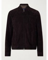 Thom Sweeney - Suede Bomber Jacket - Lyst