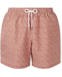 Derek Rose - Tropez Straight-Leg Mid-Length Printed Swim Shorts - Lyst