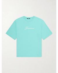 Jacquemus - Logo-Print Cotton And Hemp-Blend T-Shirt - Lyst