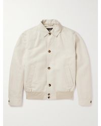 Loro Piana - André Rain System Linen Bomber Jacket - Lyst