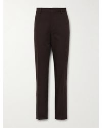 Loro Piana - Merse Straight-leg Cotton Oxford Trousers - Lyst