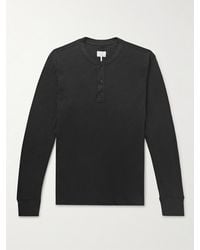 Rag & Bone - Cotton-Jersey Henley T-Shirt - Lyst