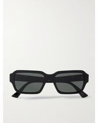 Gucci - Rectangular-Frame Recycled-Acetate And Enamelled-Tone Sunglasses - Lyst