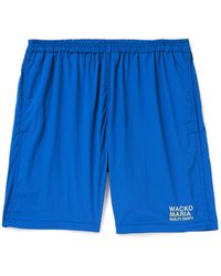 Wacko Maria - Straight-leg Logo-print Shell Drawstring Shorts - Lyst