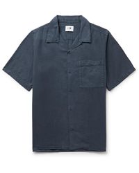 NN07 - Julio 5029 Convertible-collar Twill Shirt - Lyst