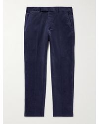ZEGNA - Slim-Fit Tapered Cotton And Cashmere-Blend Corduroy Suit Trousers - Lyst