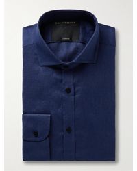 Favourbrook - Camicia in lino con collo alla francese Bridford - Lyst