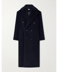 Loewe - Double-Breasted Wool And Lama-Blend Coat - Lyst