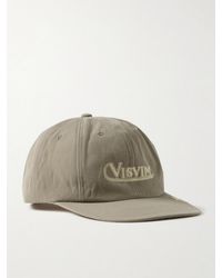 Visvim - Excelsior Ii Leather-trimmed Logo-embroidered Wool And Linen-blend Twill Baseball Cap - Lyst
