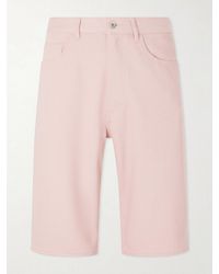 AURALEE - Wide-Leg Silk Shorts - Lyst