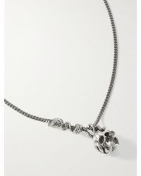 Alexander McQueen Skull Silver-tone Necklace - Metallic