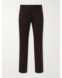 MR P. - Straight-Leg Brushed Cotton-Blend Twill Suit Trousers - Lyst