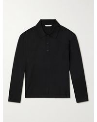 The Row - Djon Wool Polo Shirt - Lyst